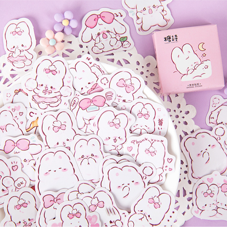 Planned Parenthood - 45 ชิ้น/กล่องกระต่ายน่ารักทุกวัน Kawaii ตกแต่งสติกเกอร์ Planner Scrapbooking