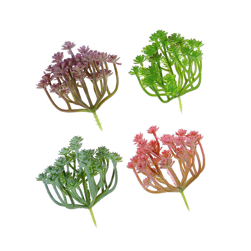 Succulent Arrangement Mini - Wusmart ต้นไม้อวบน้ำประดิษฐ์ Xian Ren ขนาดใหญ่อุปกรณ์ดอกไม้ DIY