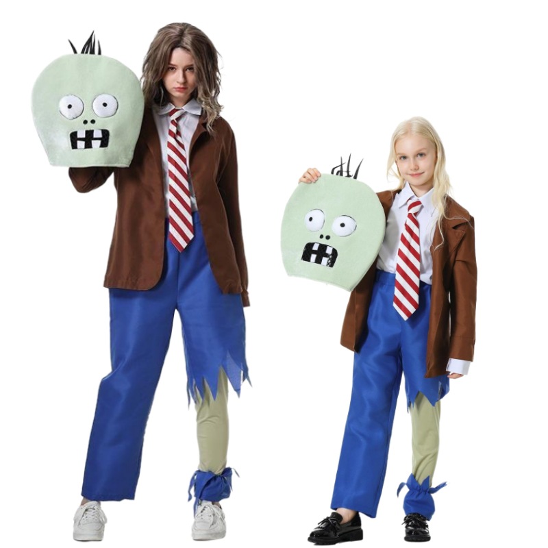 Plant Parent Vs Planta - ฮาโลวีนคอสเพลย์เครื่องแต่งกายพืชปะทะซอมบี้เกมเล่นบทบาทเครื่องแต่งกายมาสเคอเรดพ่อแม่และลูกชุดเครื่องแต่งกาย