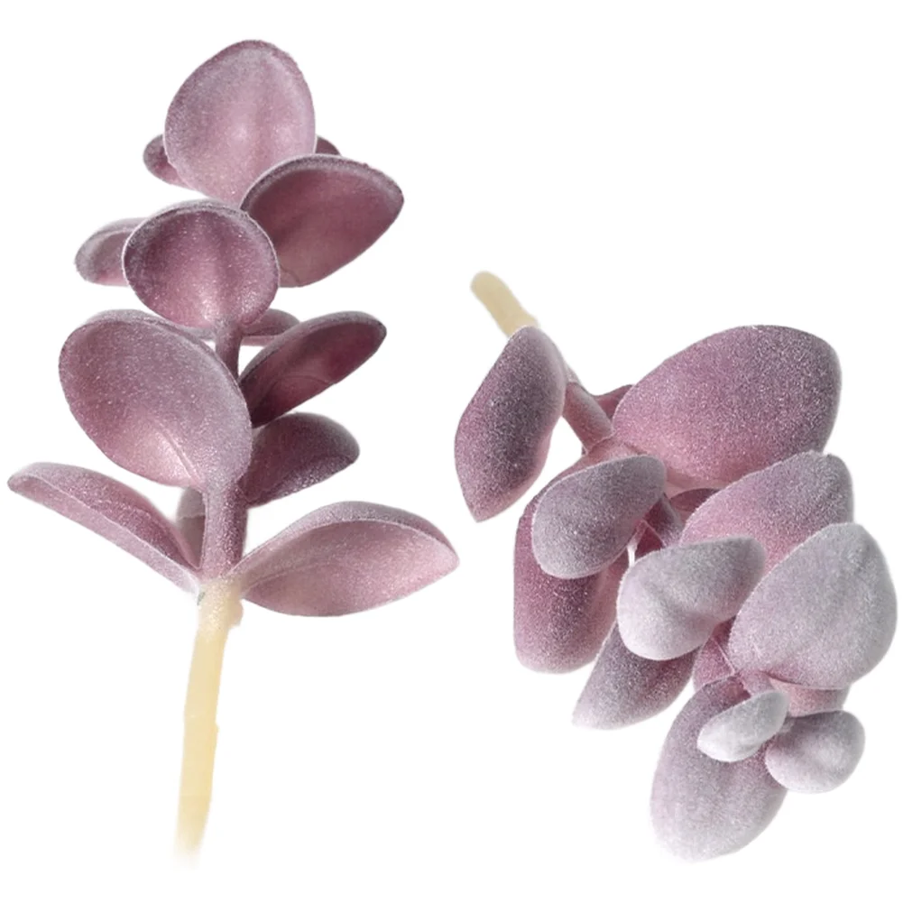 พืชประดิษฐ์ PVC สีม่วงแบบฟล็อก - Succulent Arrangement Mini บทวิจารณ์และราคา