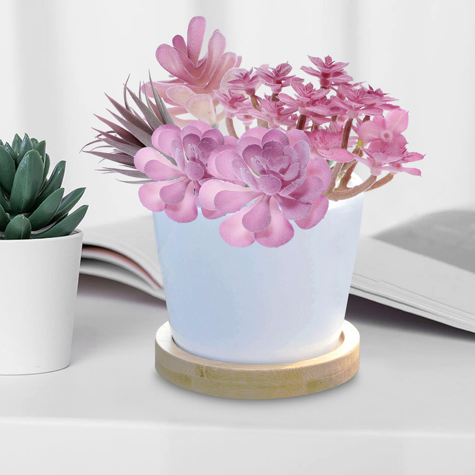 ต้นไม้ประดิษฐ์ 9 ชิ้น สำหรับตก - Succulent Arrangement Mini บทวิจารณ์และราคา