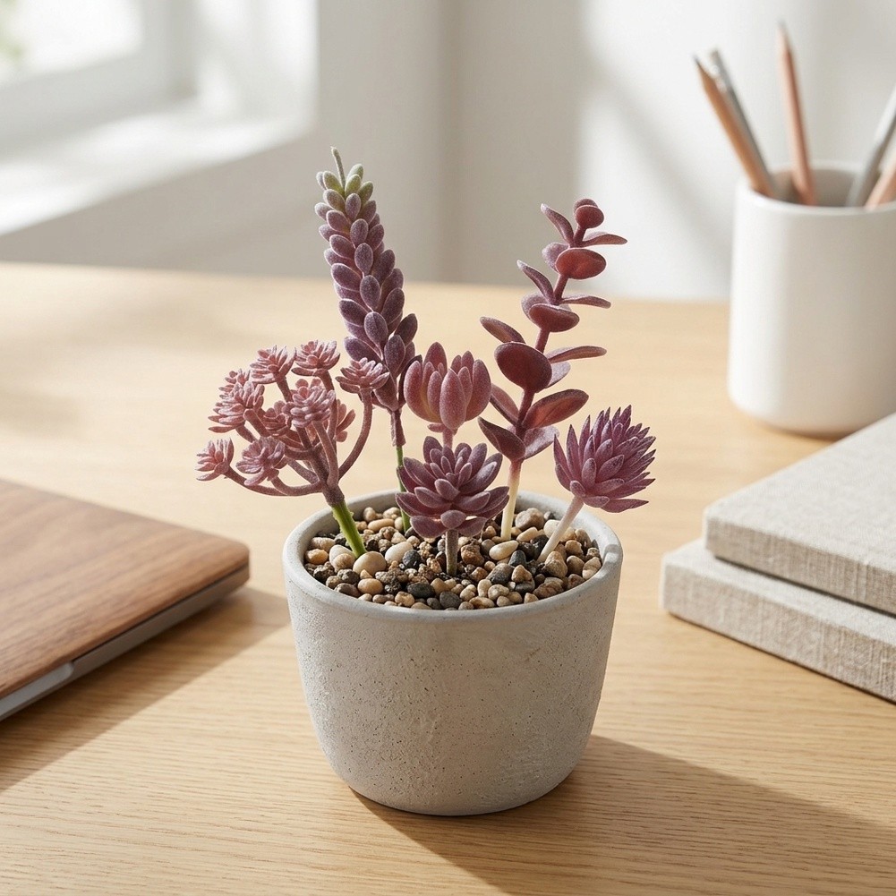 ชุดตกแต่งต้นไม้ประดิษฐ์แบบมินิ - Succulent Arrangement Mini บทวิจารณ์และราคา